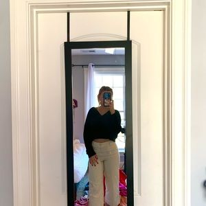 Barley wore sweater. Perfect for holidays coming up! Slightly Cropped.